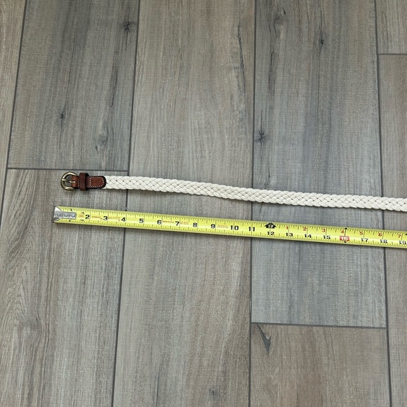 J Crew Women’s Cream Braided Belt - Size S/M - Picture 4 of 12